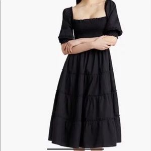 NWT Hill House Nesli Nap Dress in black.
